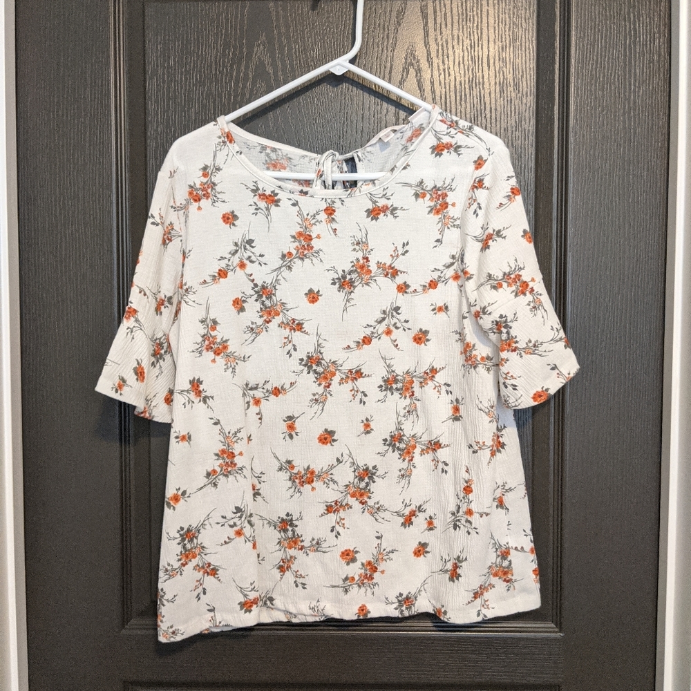 Lauren Conrad Fall Flower Blouse